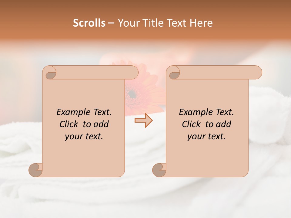 A Person Holding A Flower On Top Of A Bed PowerPoint Template