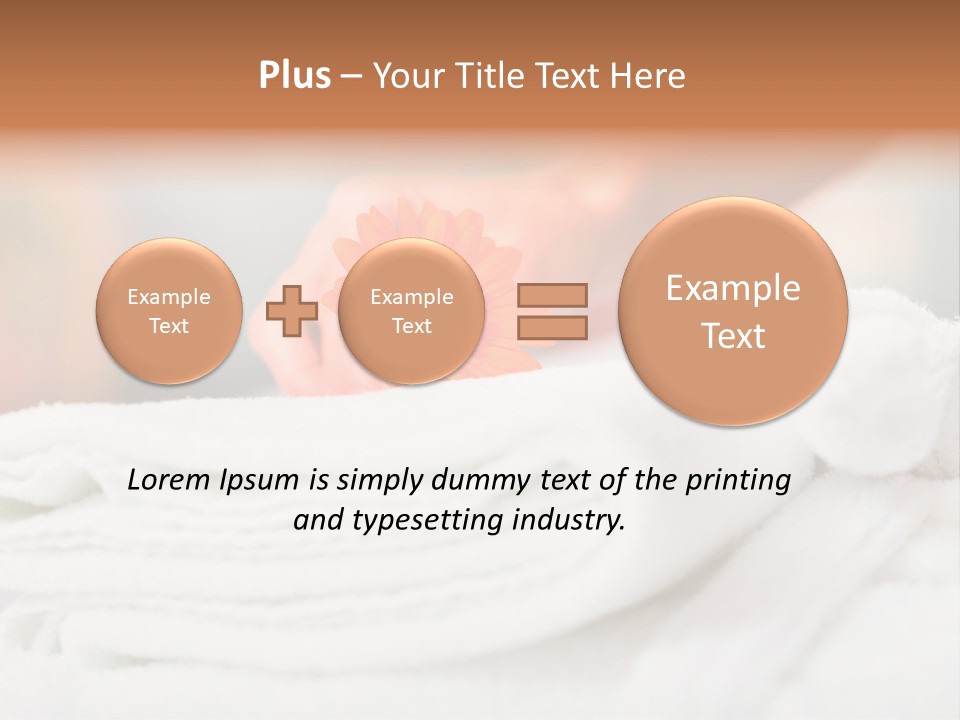 A Person Holding A Flower On Top Of A Bed PowerPoint Template