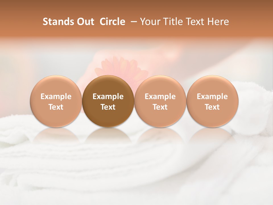 A Person Holding A Flower On Top Of A Bed PowerPoint Template