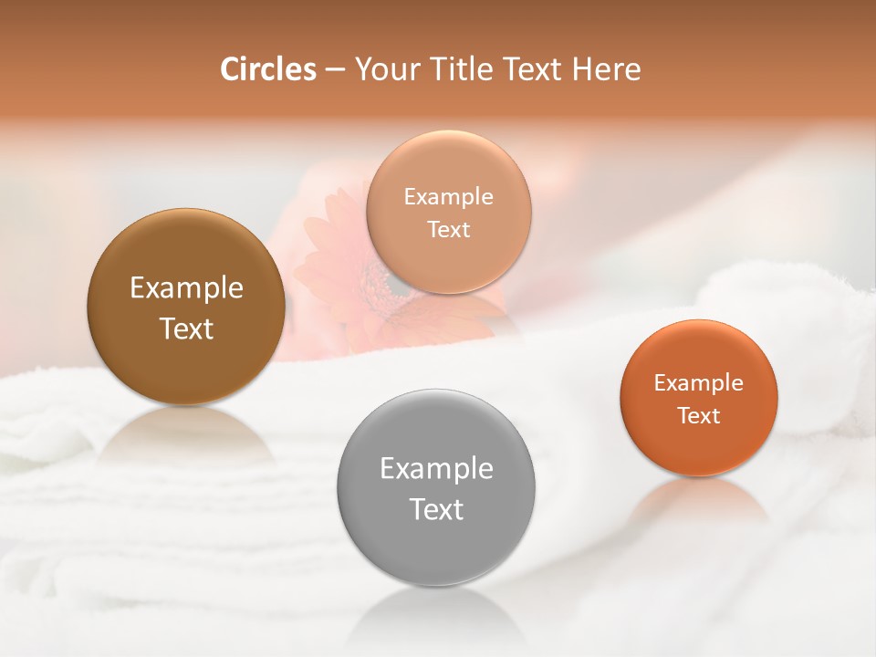 A Person Holding A Flower On Top Of A Bed PowerPoint Template