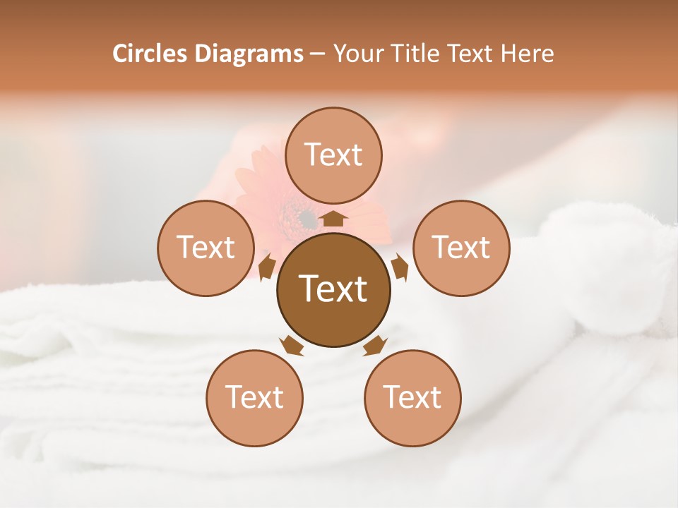 A Person Holding A Flower On Top Of A Bed PowerPoint Template