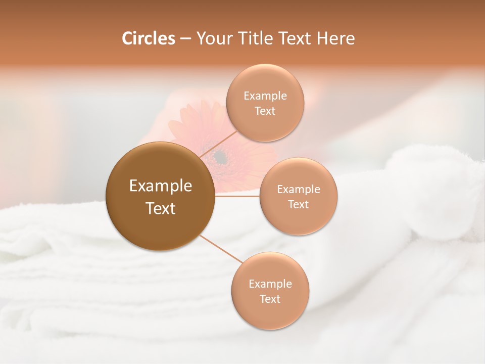 A Person Holding A Flower On Top Of A Bed PowerPoint Template