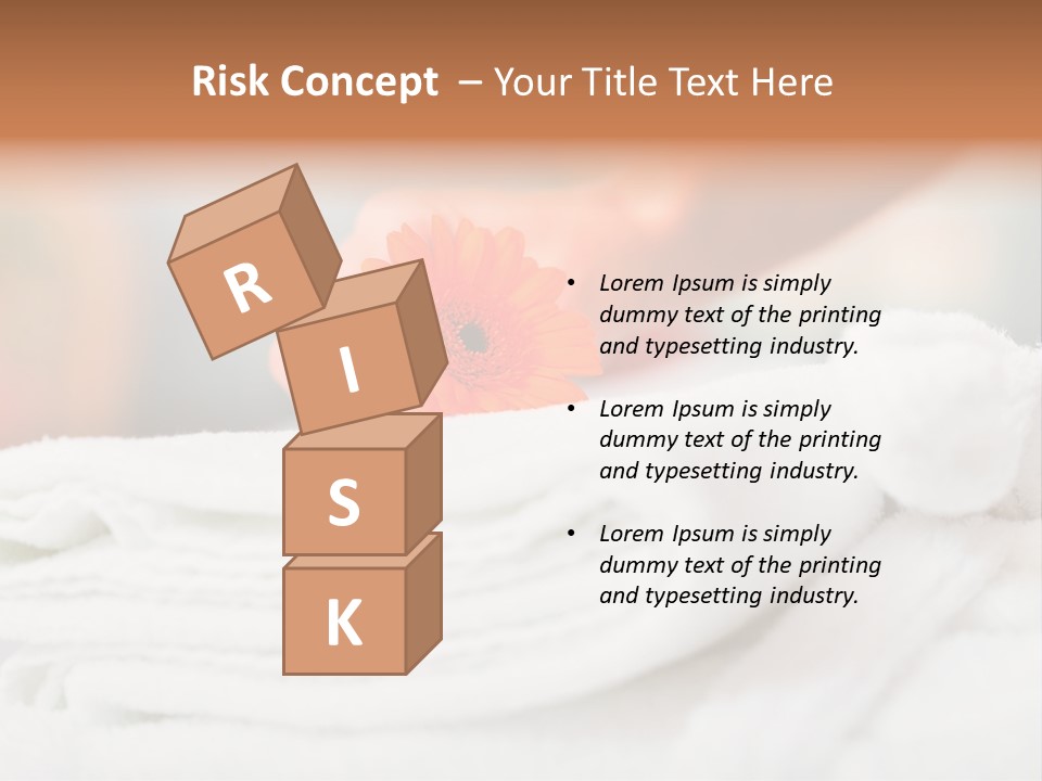 A Person Holding A Flower On Top Of A Bed PowerPoint Template