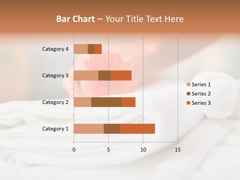 A Person Holding A Flower On Top Of A Bed PowerPoint Template