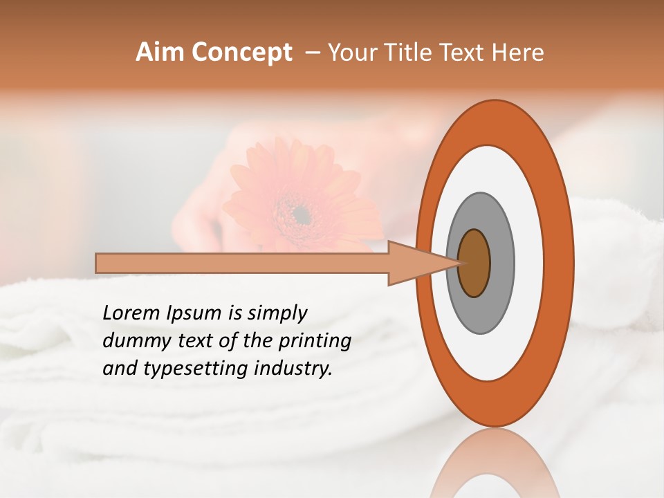 A Person Holding A Flower On Top Of A Bed PowerPoint Template