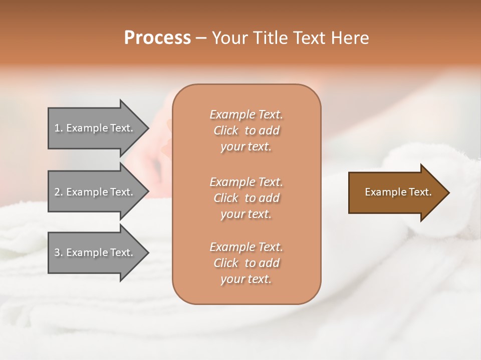 A Person Holding A Flower On Top Of A Bed PowerPoint Template