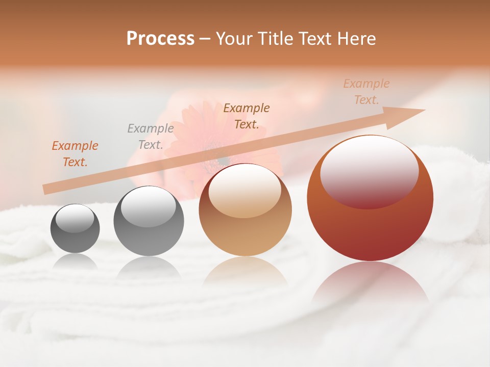 A Person Holding A Flower On Top Of A Bed PowerPoint Template