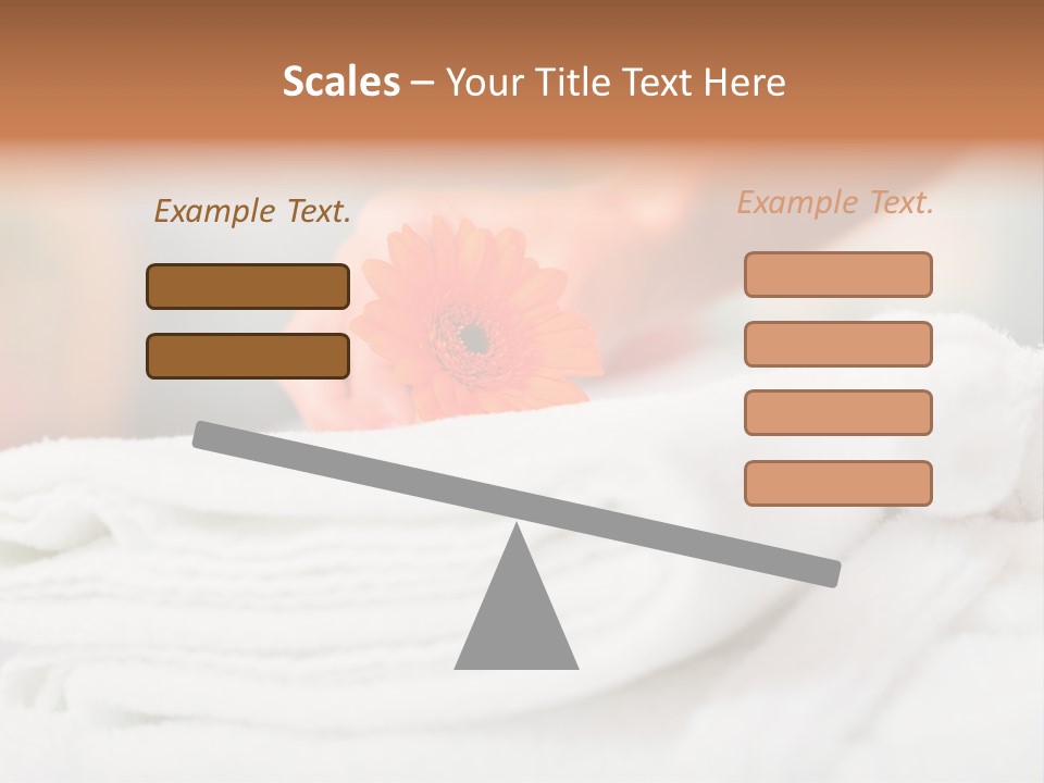 A Person Holding A Flower On Top Of A Bed PowerPoint Template