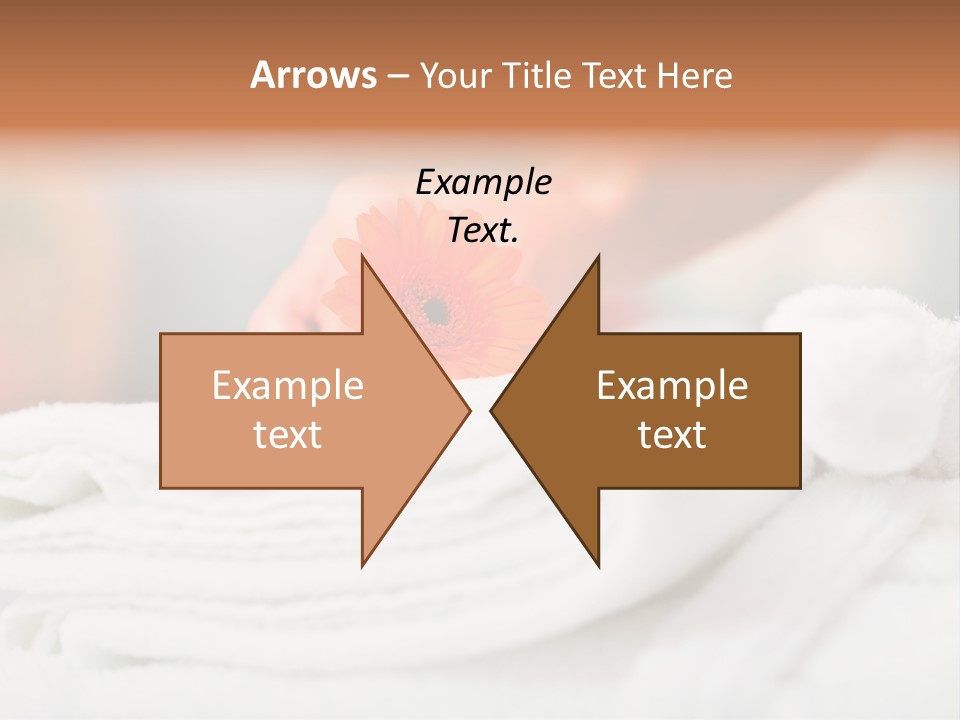 A Person Holding A Flower On Top Of A Bed PowerPoint Template