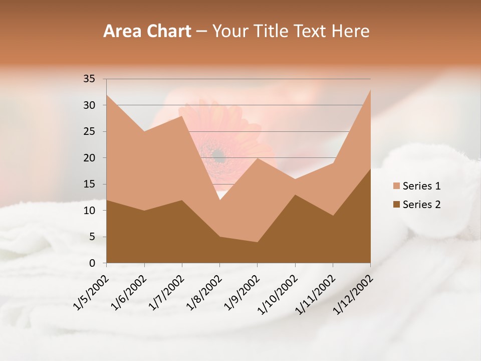 A Person Holding A Flower On Top Of A Bed PowerPoint Template