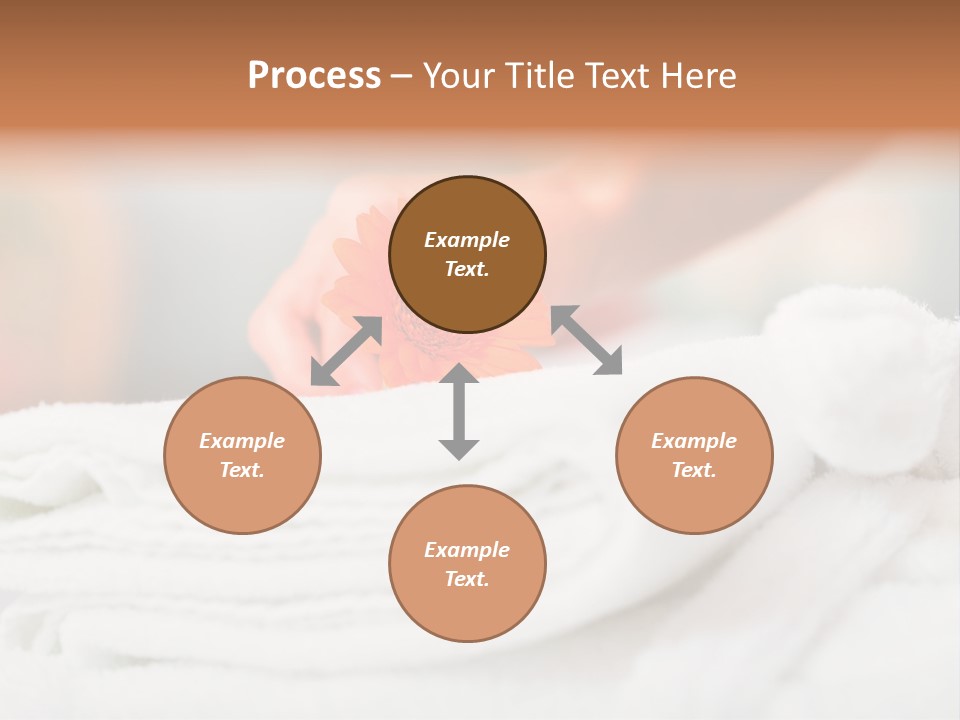 A Person Holding A Flower On Top Of A Bed PowerPoint Template