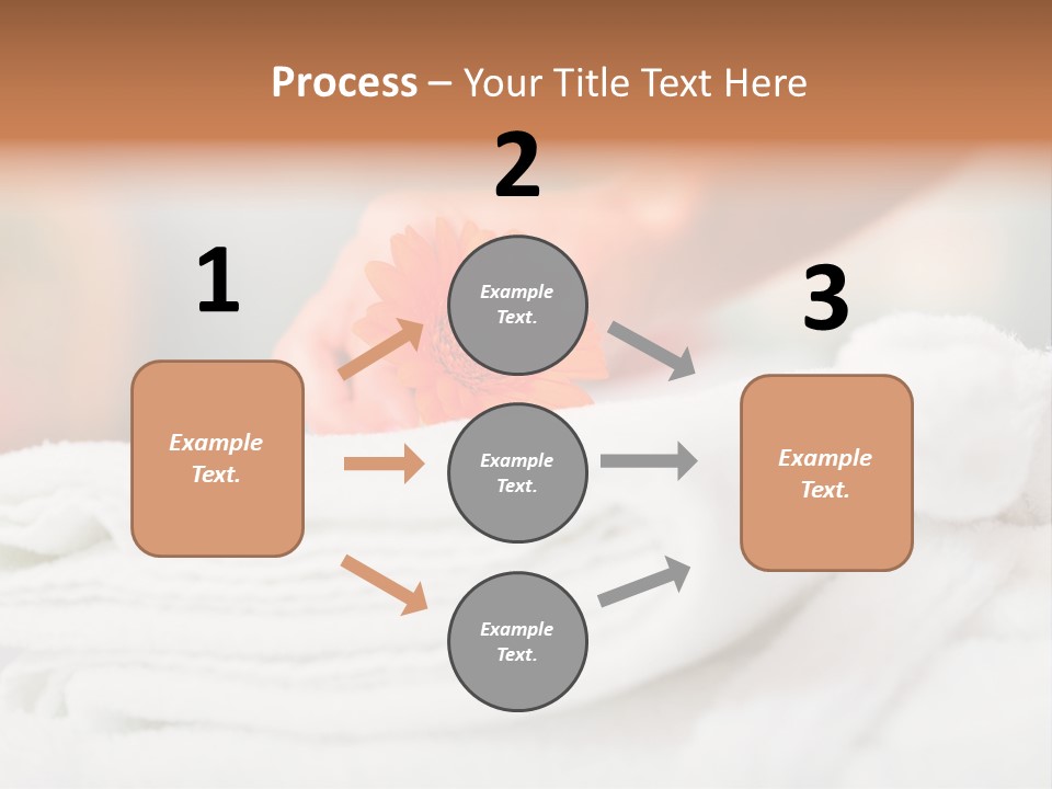 A Person Holding A Flower On Top Of A Bed PowerPoint Template