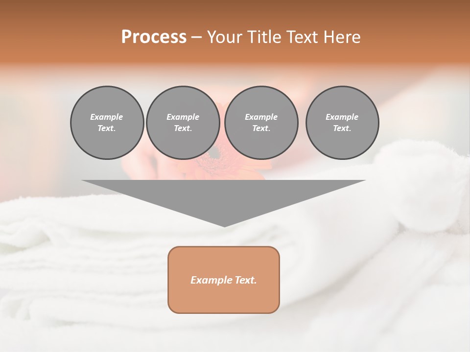 A Person Holding A Flower On Top Of A Bed PowerPoint Template