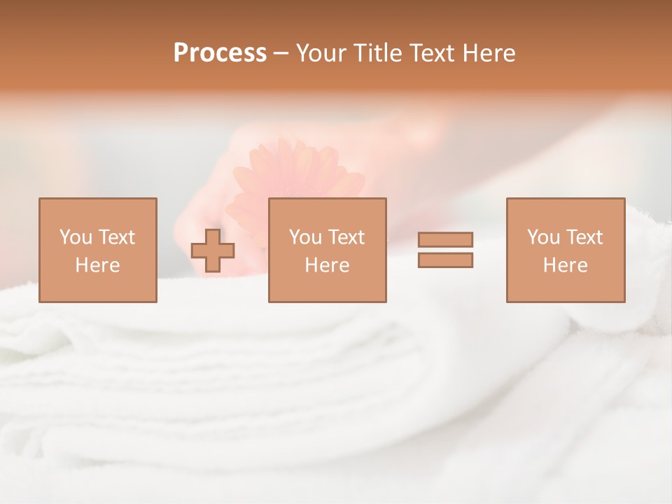 A Person Holding A Flower On Top Of A Bed PowerPoint Template