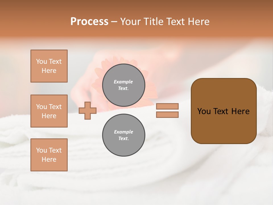 A Person Holding A Flower On Top Of A Bed PowerPoint Template