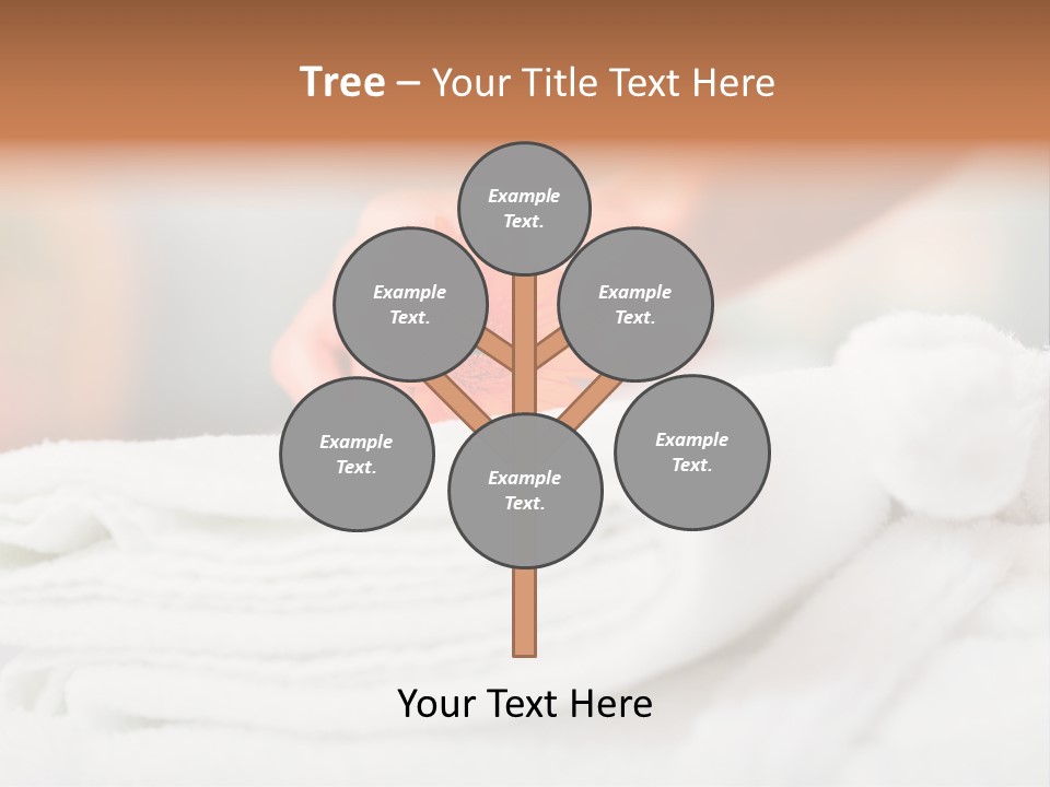 A Person Holding A Flower On Top Of A Bed PowerPoint Template