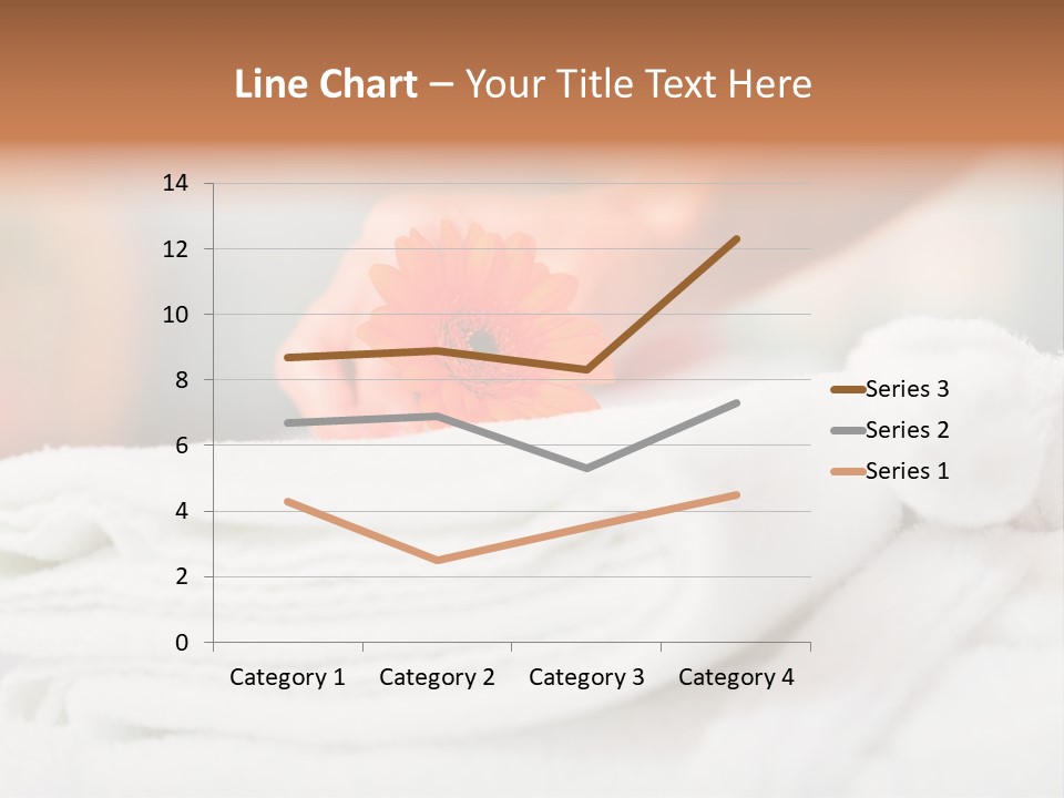 A Person Holding A Flower On Top Of A Bed PowerPoint Template