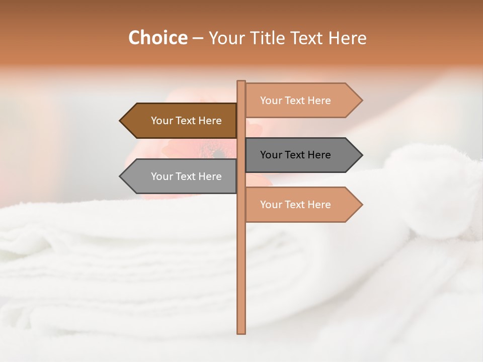 A Person Holding A Flower On Top Of A Bed PowerPoint Template