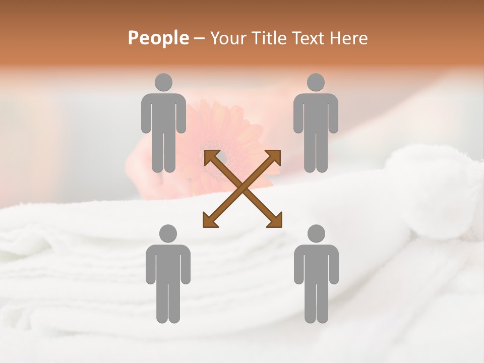 A Person Holding A Flower On Top Of A Bed PowerPoint Template