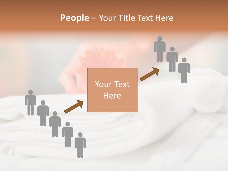 A Person Holding A Flower On Top Of A Bed PowerPoint Template