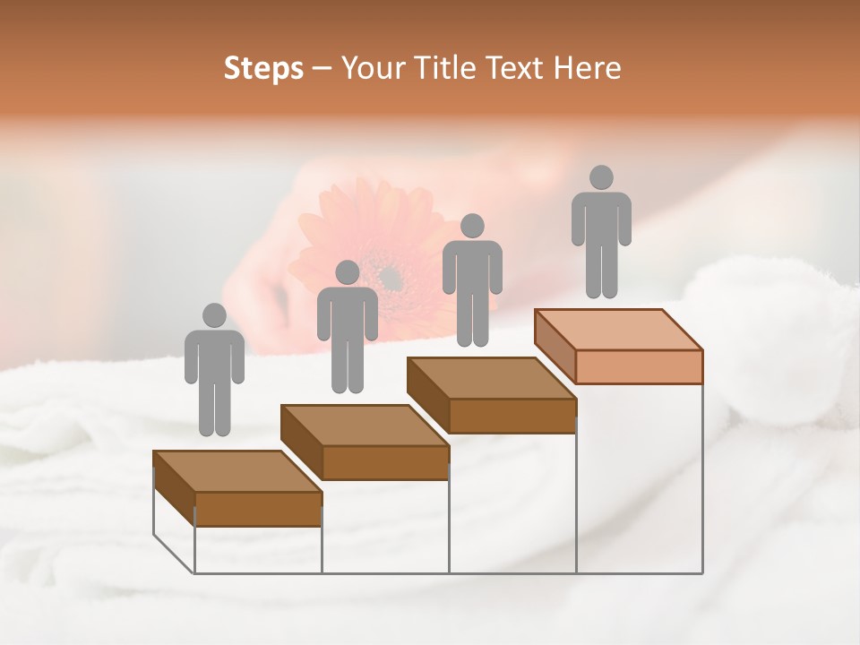 A Person Holding A Flower On Top Of A Bed PowerPoint Template