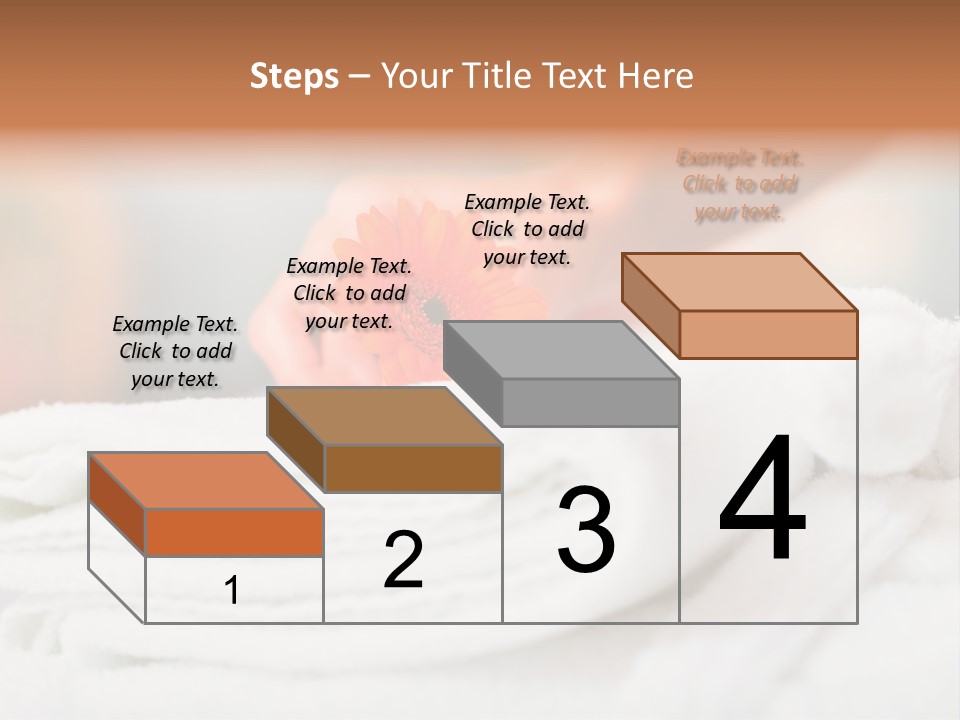 A Person Holding A Flower On Top Of A Bed PowerPoint Template