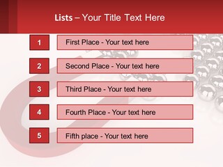 A Group Of Silver Balls With A Red Bar On Top Of Them PowerPoint Template