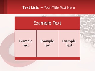 A Group Of Silver Balls With A Red Bar On Top Of Them PowerPoint Template