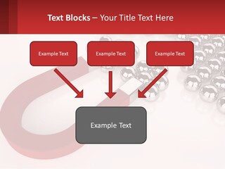 A Group Of Silver Balls With A Red Bar On Top Of Them PowerPoint Template