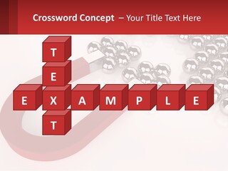 A Group Of Silver Balls With A Red Bar On Top Of Them PowerPoint Template