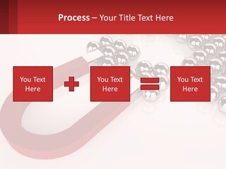 A Group Of Silver Balls With A Red Bar On Top Of Them PowerPoint Template