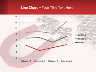 A Group Of Silver Balls With A Red Bar On Top Of Them PowerPoint Template
