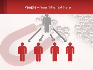 A Group Of Silver Balls With A Red Bar On Top Of Them PowerPoint Template