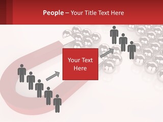 A Group Of Silver Balls With A Red Bar On Top Of Them PowerPoint Template