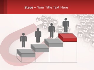 A Group Of Silver Balls With A Red Bar On Top Of Them PowerPoint Template