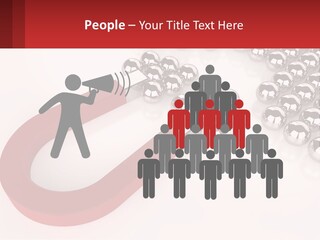 A Group Of Silver Balls With A Red Bar On Top Of Them PowerPoint Template