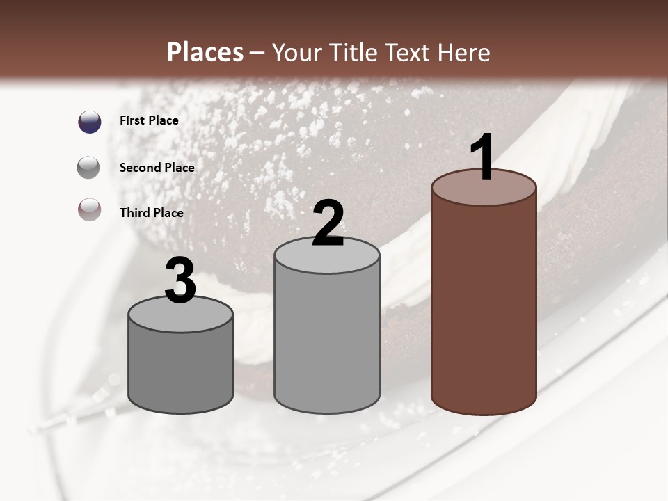 A Piece Of Cake On A Plate With A Fork PowerPoint Template