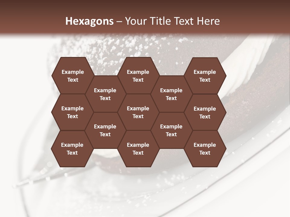 A Piece Of Cake On A Plate With A Fork PowerPoint Template