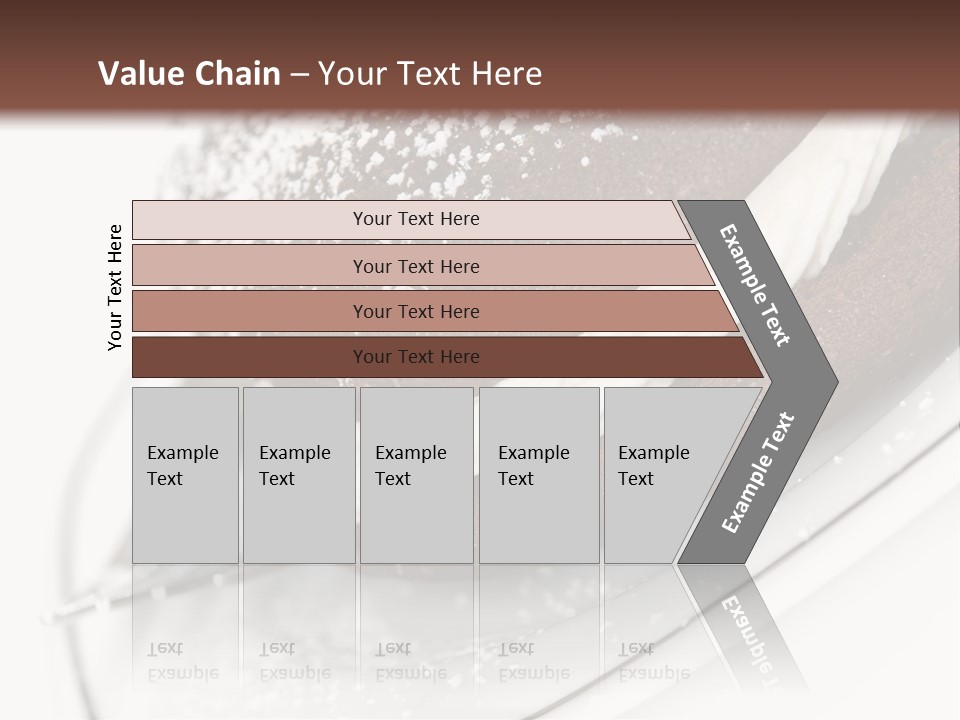 A Piece Of Cake On A Plate With A Fork PowerPoint Template