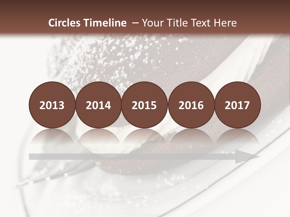 A Piece Of Cake On A Plate With A Fork PowerPoint Template