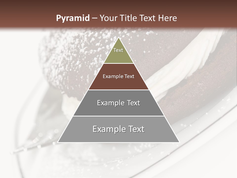 A Piece Of Cake On A Plate With A Fork PowerPoint Template