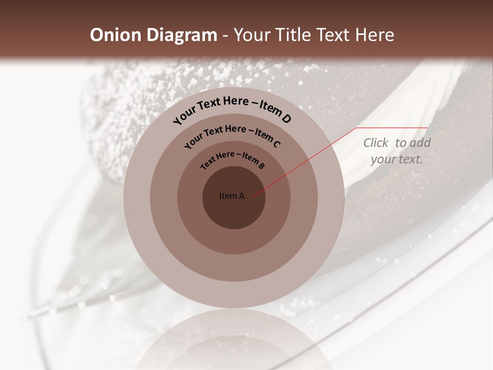 A Piece Of Cake On A Plate With A Fork PowerPoint Template