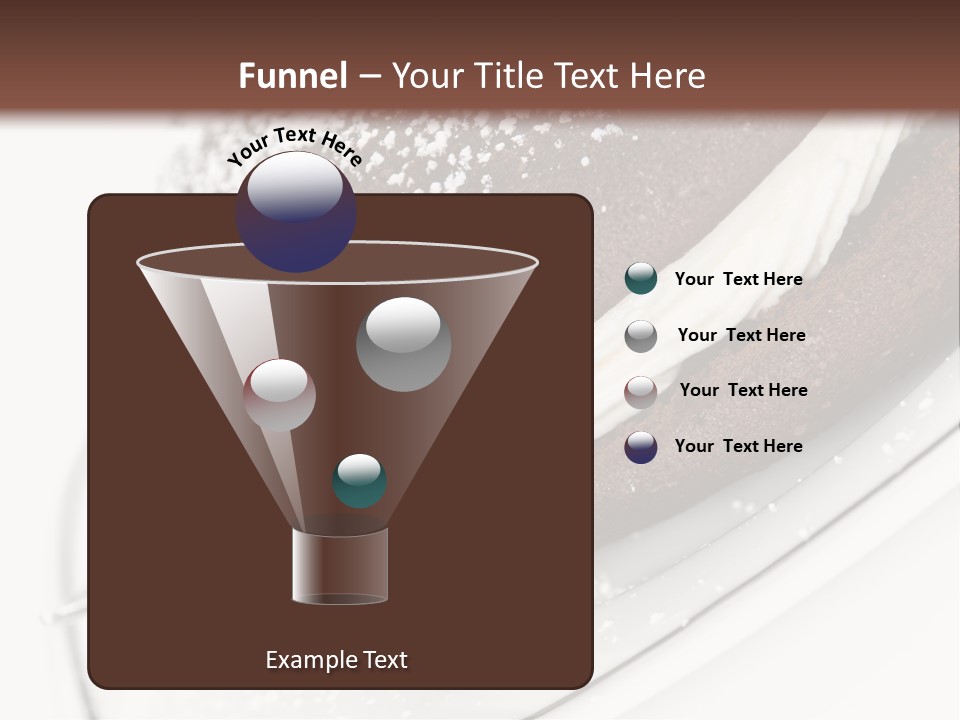 A Piece Of Cake On A Plate With A Fork PowerPoint Template