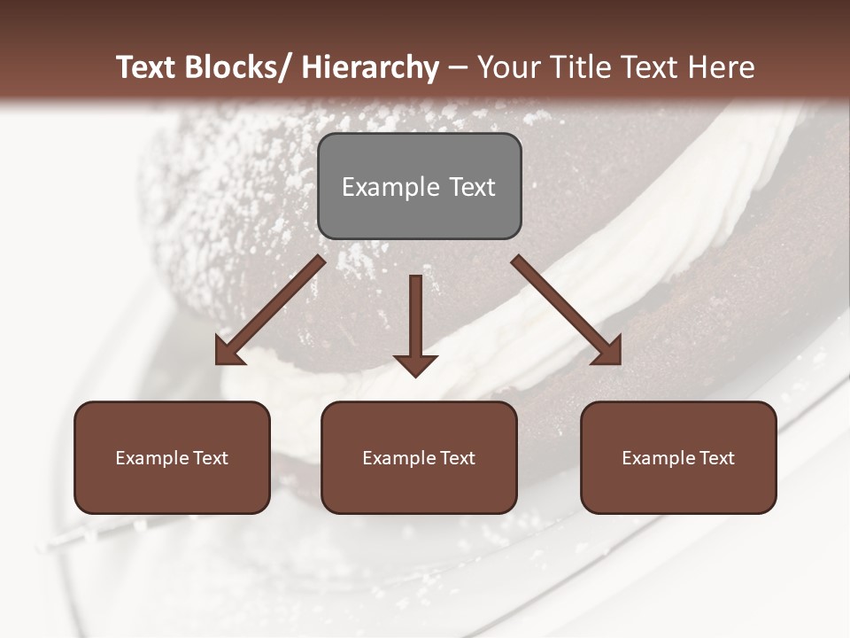 A Piece Of Cake On A Plate With A Fork PowerPoint Template