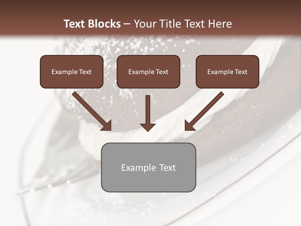 A Piece Of Cake On A Plate With A Fork PowerPoint Template