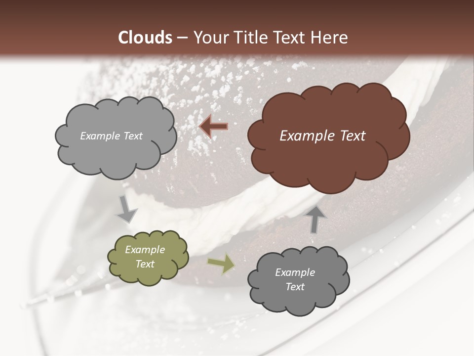 A Piece Of Cake On A Plate With A Fork PowerPoint Template