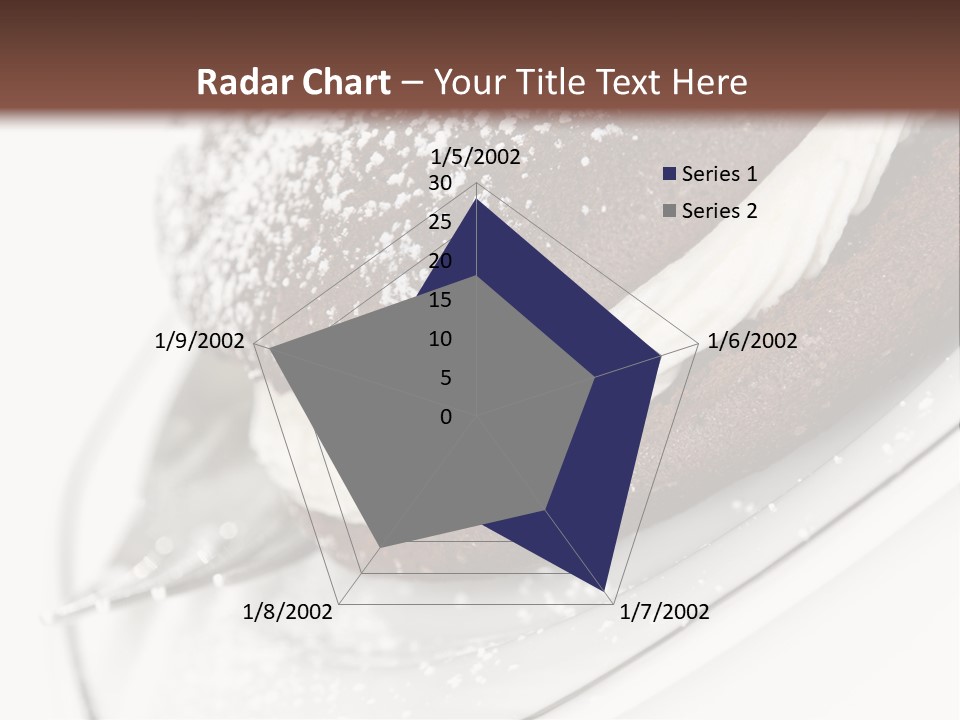 A Piece Of Cake On A Plate With A Fork PowerPoint Template
