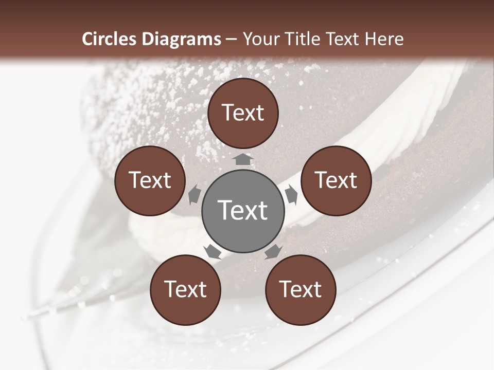 A Piece Of Cake On A Plate With A Fork PowerPoint Template