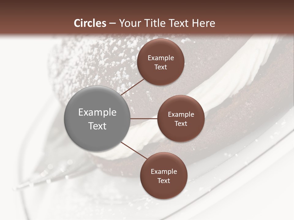 A Piece Of Cake On A Plate With A Fork PowerPoint Template