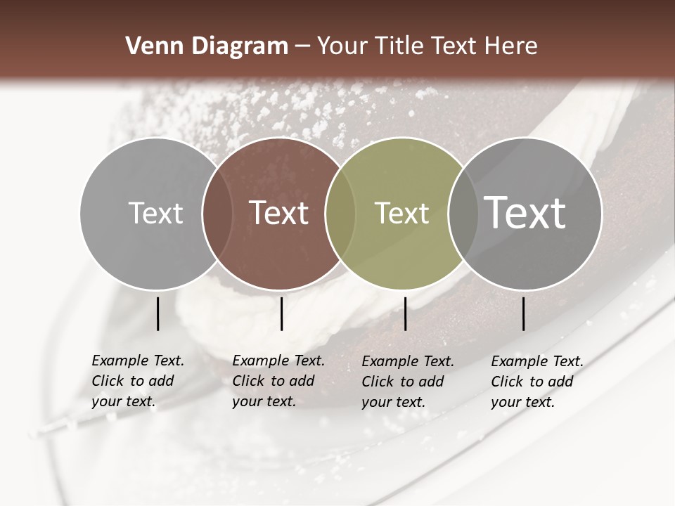 A Piece Of Cake On A Plate With A Fork PowerPoint Template